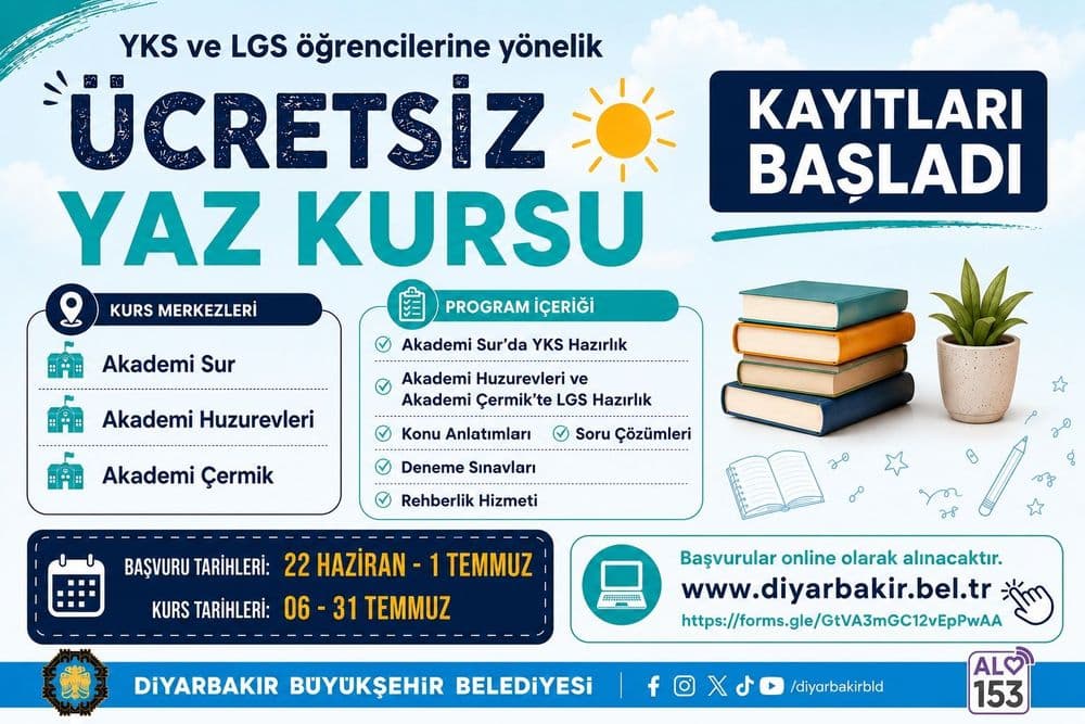 Ücretsiz Yaz Kursları