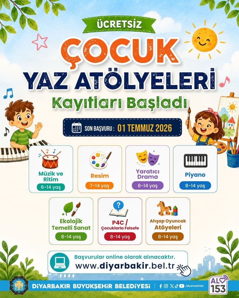 Çocuk Yaz Atölyeleri