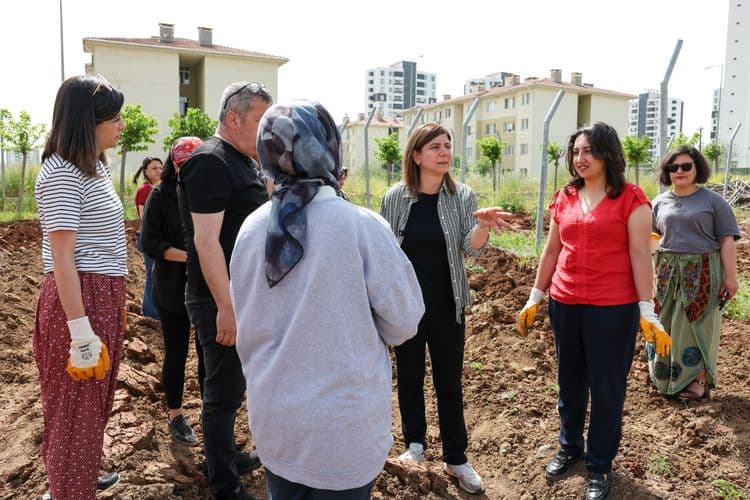 Kadın Komün Kent Bostanı’nda fideler toprakla buluştu 6