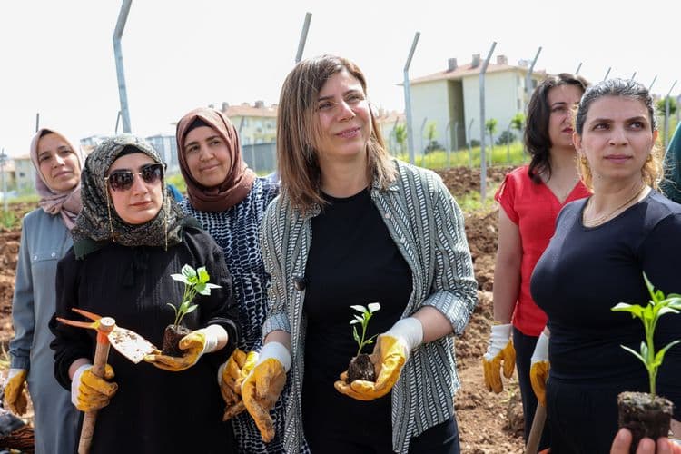 Kadın Komün Kent Bostanı’nda fideler toprakla buluştu 8