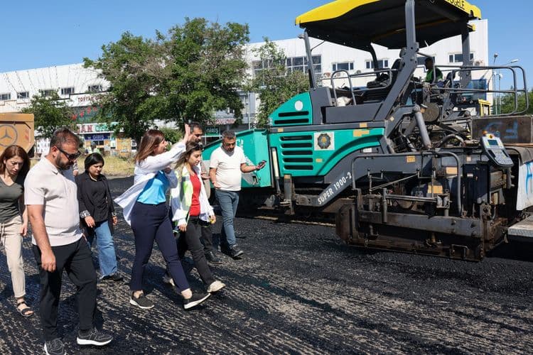 Eşbaşkanlar asfalt sezonunun startını verdi 7