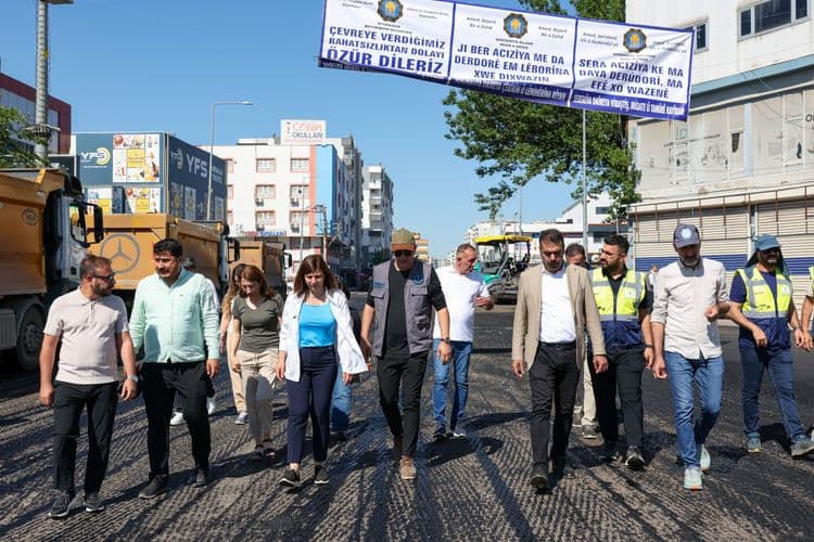Eşbaşkanlar asfalt sezonunun startını verdi 1