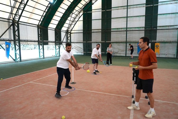 Diyarbakır’da tenis kortlarına yoğun ilgi: 6 ayda 540 kursiyer