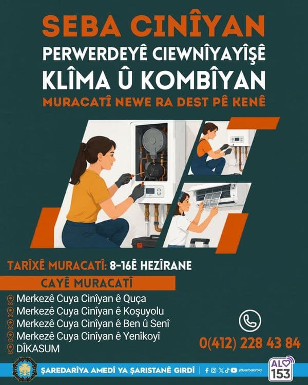 Kadınlara yönelik klima-kombi bakım eğitimi yeniden başlıyor 4