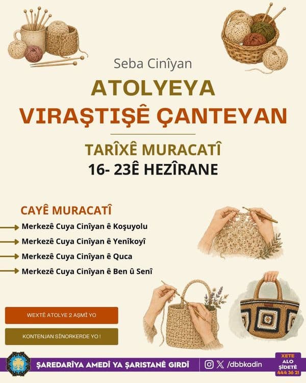 Kadınlara yönelik ücretsiz Çanta Yapımı Atölyesi başlıyor 4