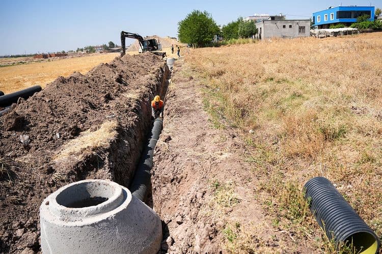 Bağıvar’a 3 kilometrelik yeni kanalizasyon hattı 4