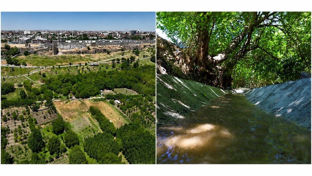 Hevsel Bahçeleri’ne temiz su sağlayan kanal tamamlandı