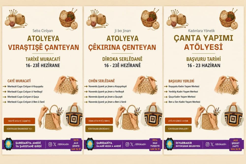 Kadınlara yönelik ücretsiz Çanta Yapımı Atölyesi başlıyor
