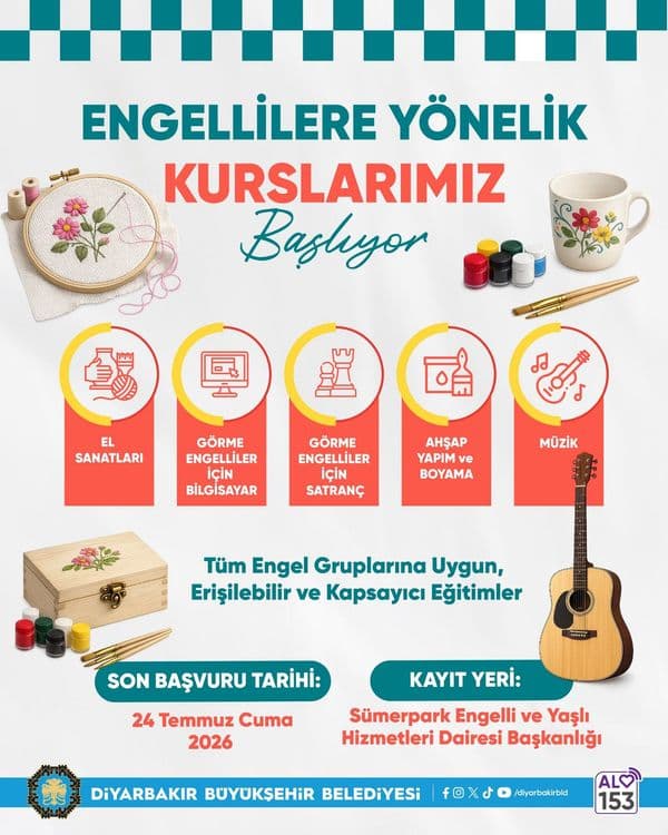 Engellilere yönelik ücretsiz kurslar için başvurular başladı 1