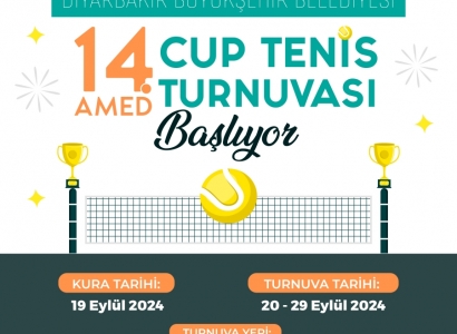 14. Amed Cup Tenis Turnuvası başlıyor