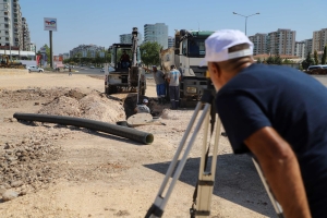 Kayapınar’daki yeni bağlantı yolunda yağmursuyu hattı yapıldı