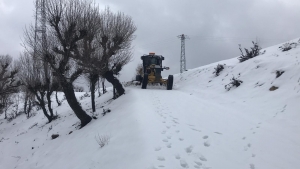 Kulp&#039;ta, kardan kapanan 300 kilometrelik yol ulaşıma açıldı