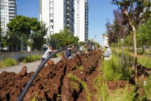 DİSKİ 13 bin 800 metre içme suyu hattı döşedi