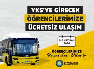 YKS’ye girecek öğrenciler için ulaşım ücretsiz