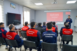 İtfaiye personeline baca yangınları eğitimi verildi