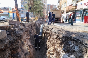 DÎSKÎ, rayîrê xeta kanalîzasyonî ya Taxa Şehîtlîkî bedilnena