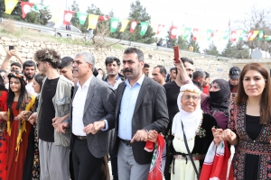 Eş Başkan Hatun, Ergani’de Newroz kutlamasına katıldı