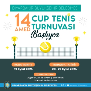 14. Amed Cup Tenis Turnuvası başlıyor