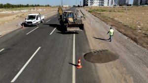 Sur Teknokent İmar Yolunda kaldırım çalışmaları başladı