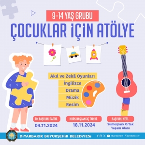 Çocuklar için atölye kayıtları başladı