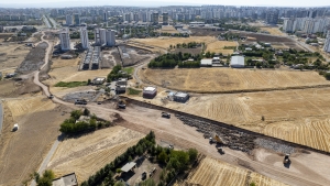 Yenişehir ilçesinde yeni imar yolu için çalışmalar başladı