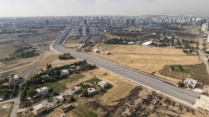 Yenişehir ilçesinde yeni imar yolu için çalışmalar sürüyor