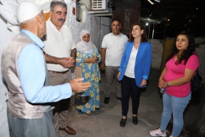 Eş Başkanlardan çat kapı ev ziyareti