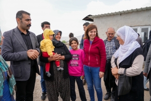 DBB Eş Başkanları Çermik’in kırsal mahallerini tek tek gezerek sorunları yerinde tespit etti