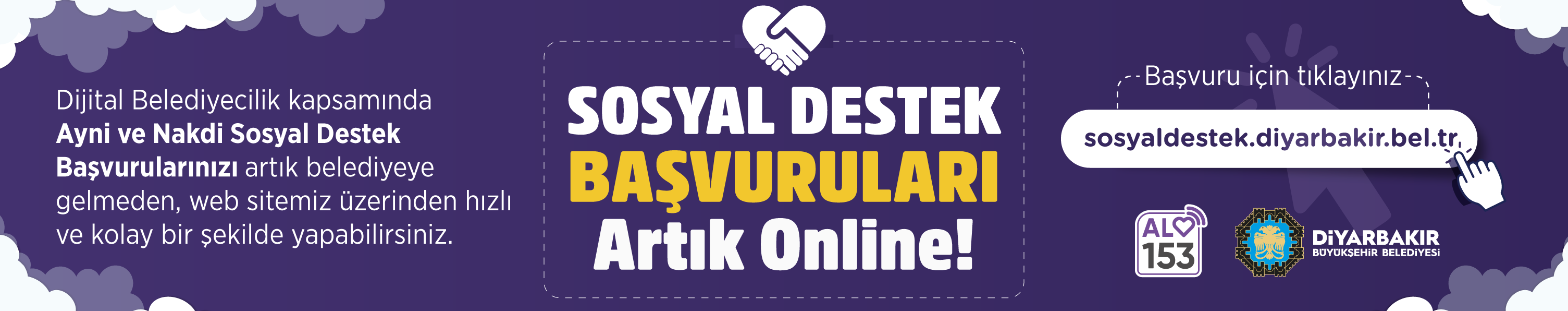 Sosyal Destek Başvuruları Artık Online! 